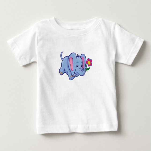 Camiseta De Bebé Amor elefante (Anverso)