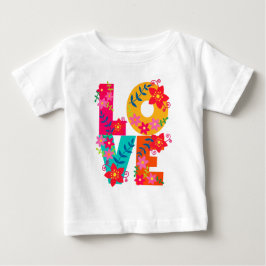 Camiseta De Bebé Amor en arco iris