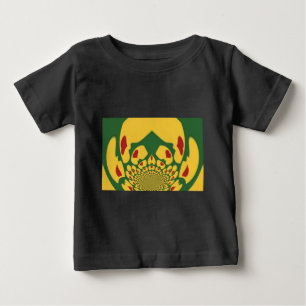 Camiseta De Bebé Amor en Colores Rasta: Corazones Reggae