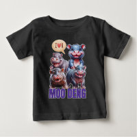 Amor moo Deng Thai divertido bebé hippo