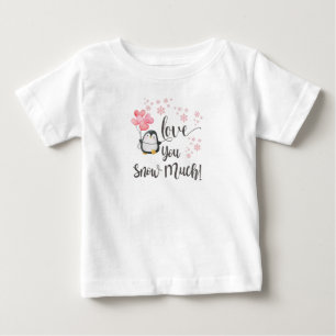 Camiseta De Bebé Amor - Niños pingüinos de San Valentín educados y