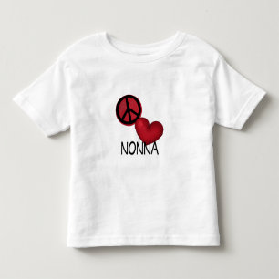 Camiseta De Bebé Amor Nonna de la paz