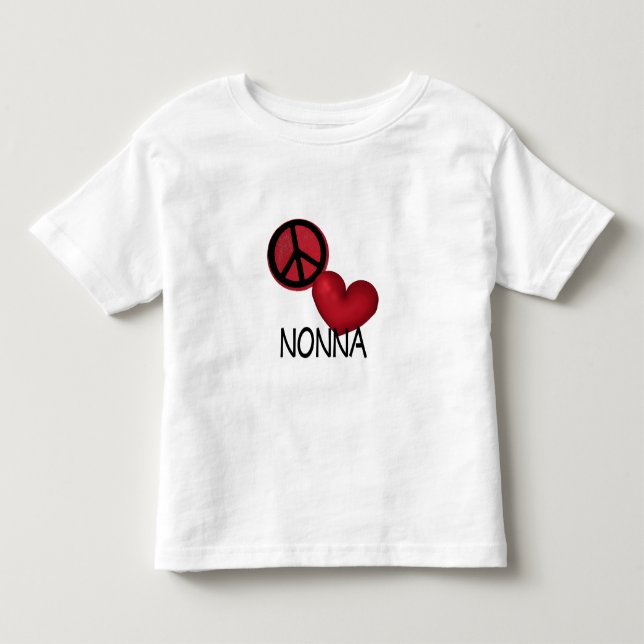 Camiseta De Bebé Amor Nonna de la paz (Anverso)