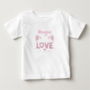 Camiseta De Bebé Amor Perfecto Felino Enamorado Amor Gatito Amor
