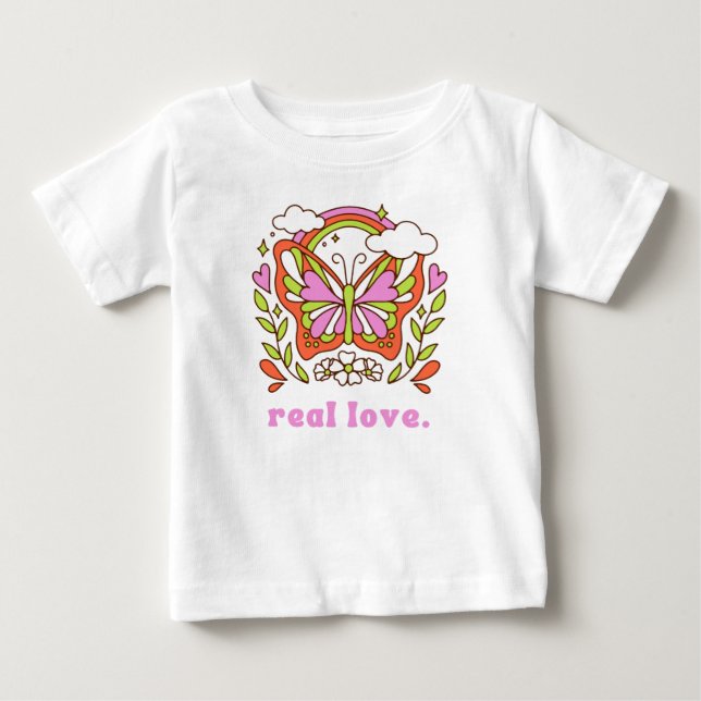 Camiseta De Bebé Amor real (Anverso)
