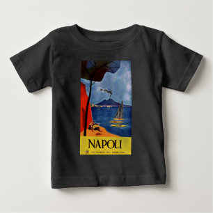 Camiseta De Bebé Amor Romántico Viaje Vintage Nápoles