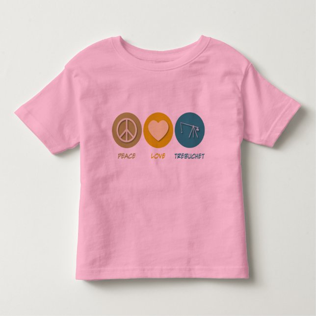 Camiseta De Bebé Amor Trebuchet de la paz (Anverso)