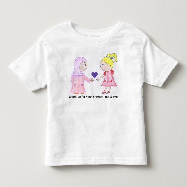 Camiseta De Bebé Amor y amistad curan el mundo (Anverso)
