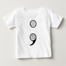 Camiseta De Bebé Amor y apoyo de Semi Colon