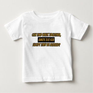 Camiseta De Bebé Amos 3:3 KJV Biblia Verse Scripting