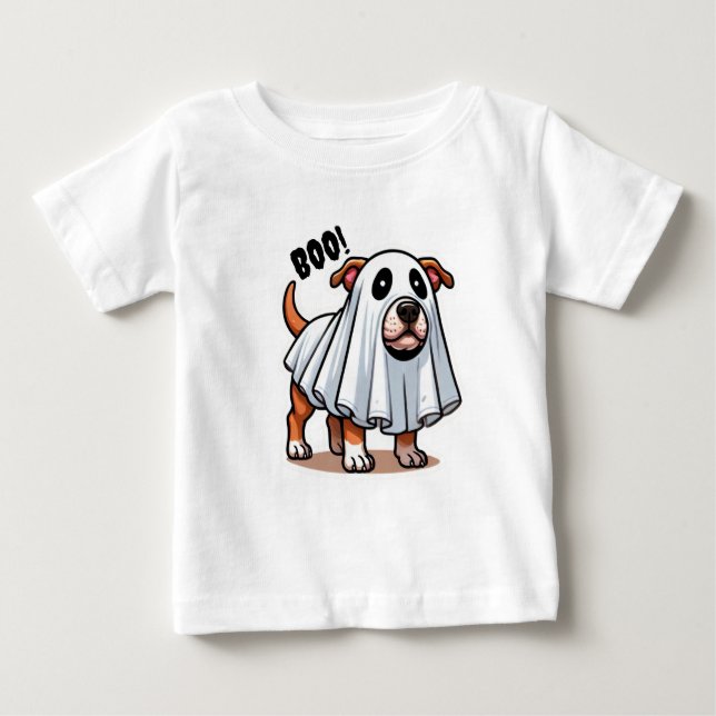 Camiseta De Bebé AmStaff Ghost Costume (Anverso)