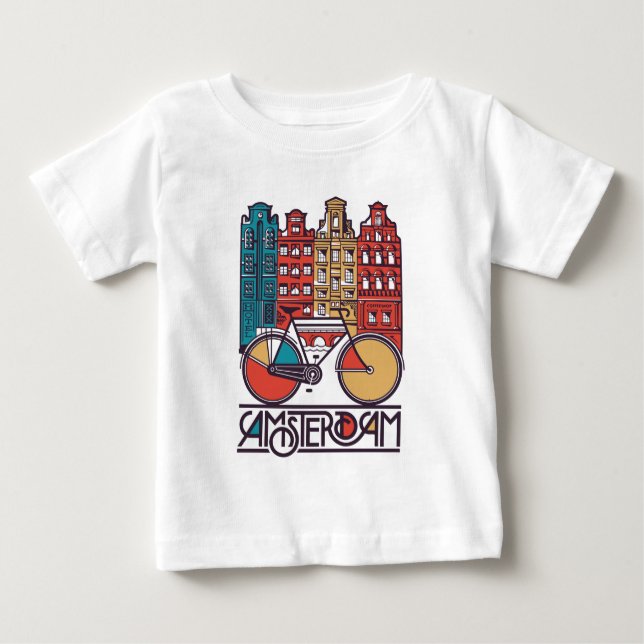 Camiseta De Bebé Ámsterdam (Anverso)