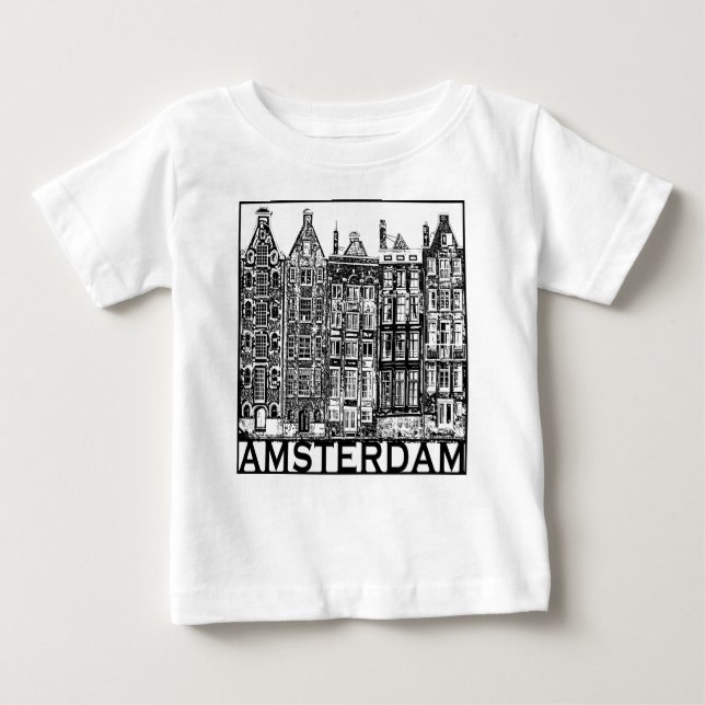 Camiseta De Bebé Ámsterdam (Anverso)