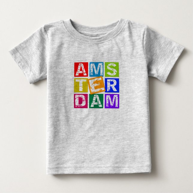 Camiseta De Bebé Amsterdam (Anverso)