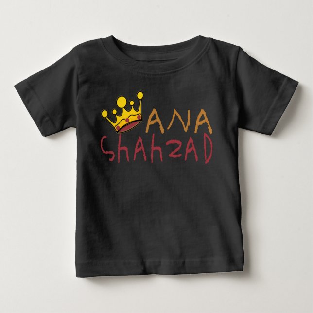 CAMISETA DE BEBÉ ANA SHAHZAD. (Anverso)