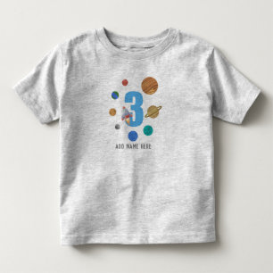 Camiseta De Bebé Añadir NOMBRE - Tercer Planetas de Sistema Solar d