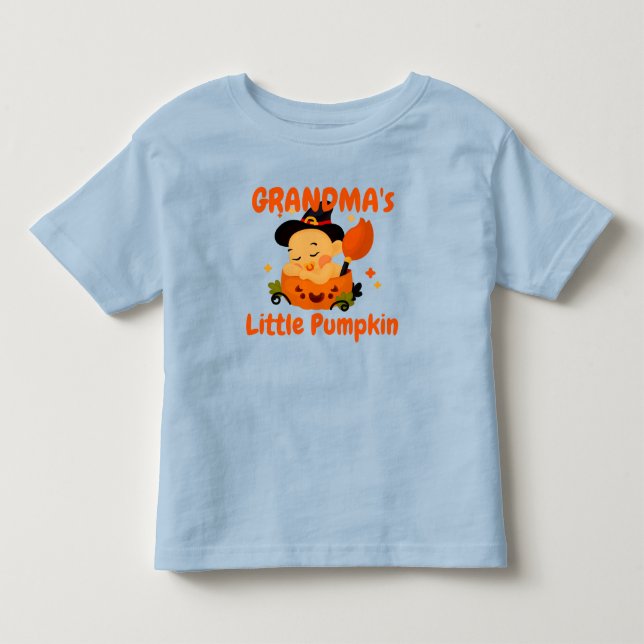 Camiseta De Bebé Añadir nombre/título calabaza de la abuelita (Anverso)