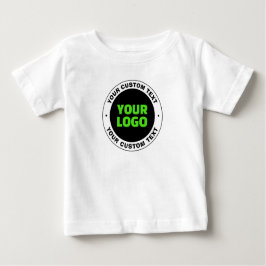 Camiseta De Bebé Añadir su propio logotipo comercial o diseño carga