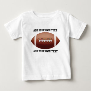 Camiseta De Bebé Añadir texto a la almohada de lanzamiento de fútbo