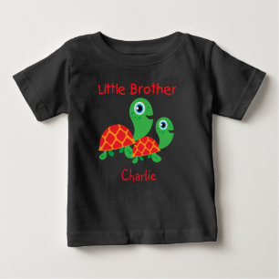 Camiseta De Bebé Añadir un nombre tortugas personalizadas Hermano p