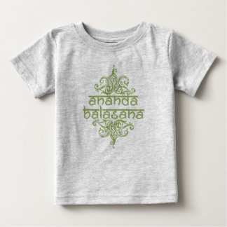 Camiseta De Bebé ananda balasana (bebé feliz)