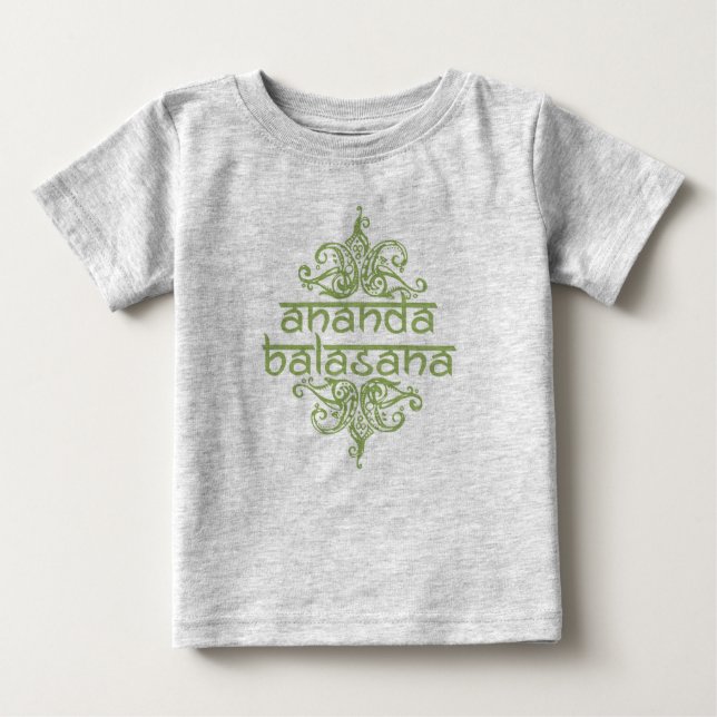 Camiseta De Bebé ananda balasana (bebé feliz) (Anverso)