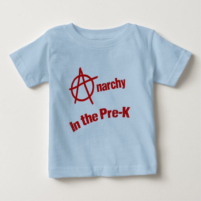 Camiseta De Bebé Anarquía en el Pre-K (Anverso)