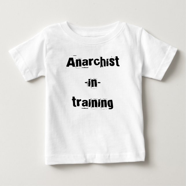 Camiseta De Bebé Anarquista-en-entrenamiento (Anverso)