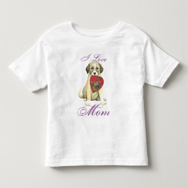 Camiseta De Bebé Anatolian Shepherd Dog Heart Mom (Anverso)