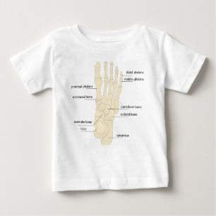 Camiseta De Bebé Anatomía de huesos de pies