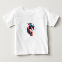 Camiseta De Bebé Anatomical Heart with EKG – Medical Art Design
