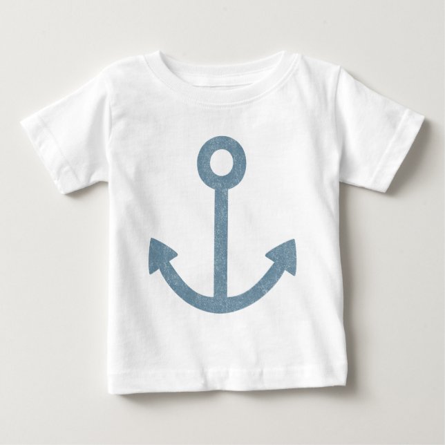 Camiseta De Bebé Ancla del vintage (Anverso)