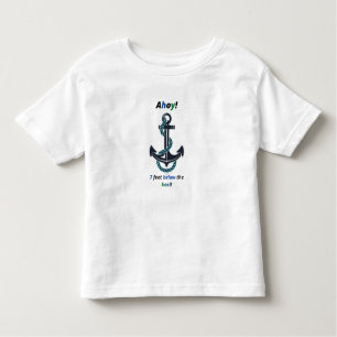 Camiseta De Bebé Ancla Marítima Ahoy A 7 Metros De La Aguja