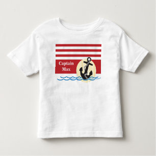 Camiseta De Bebé Ancla, Sun y agua personalizados