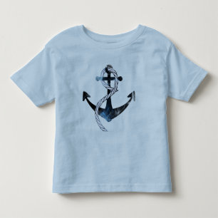 Camiseta De Bebé Anclaje de los buques azules