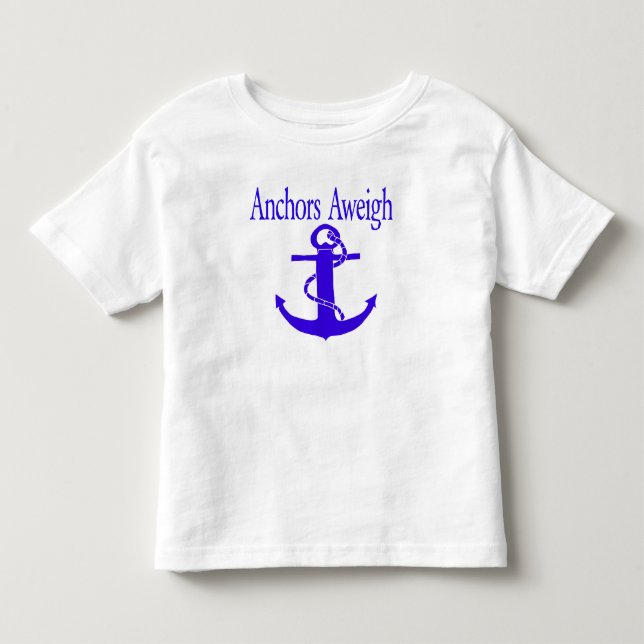 Camiseta De Bebé Anclas Aweigh (Anverso)