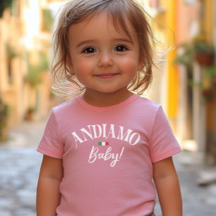 Camiseta De Bebé ¡Andiamo Baby! Viajes inspirados en Italia