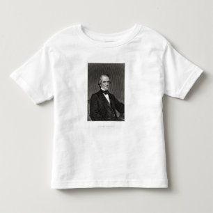 Camiseta De Bebé Andrew Johnson, grabado de una fotografía por Tho