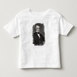 Camiseta De Bebé Andrew Johnson, grabado de una fotografía por Tho