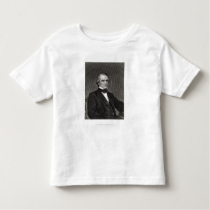 Camiseta De Bebé Andrew Johnson, grabado de una fotografía por Thom