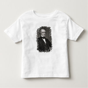 Camiseta De Bebé Andrew Johnson, grabado de una fotografía por Thom