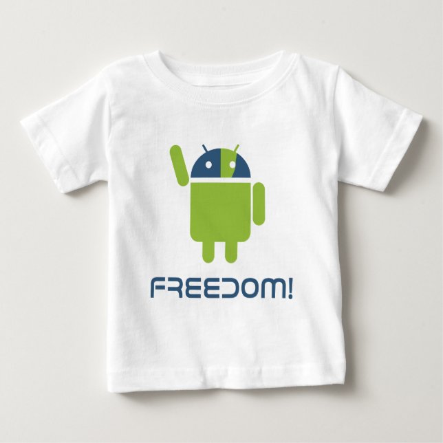 Camiseta De Bebé Android=Freedom (Anverso)