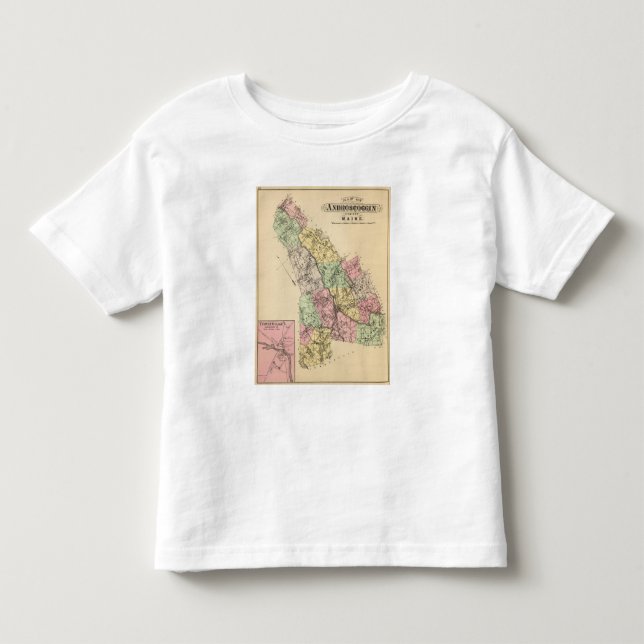 Camiseta De Bebé Androscoggin Co, Maine (Anverso)