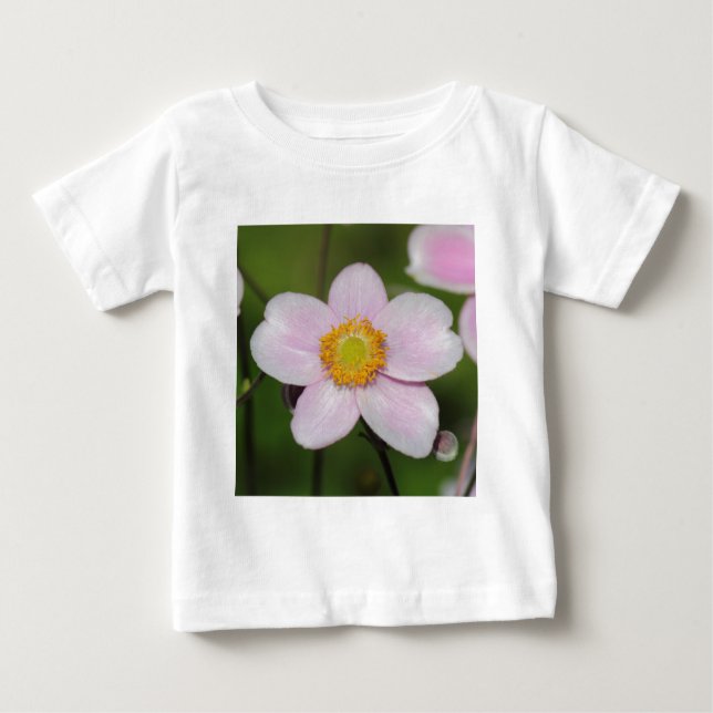 Camiseta De Bebé Anemona rosa (Anverso)