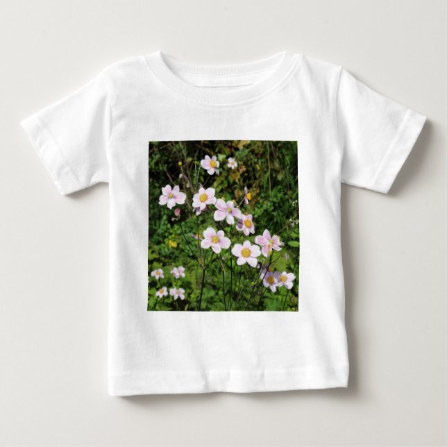Camiseta De Bebé Anemones rosados (Anverso)