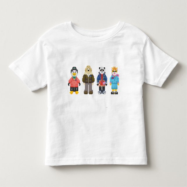 Camiseta De Bebé Anfitriones del pixel de Webkinz (Anverso)