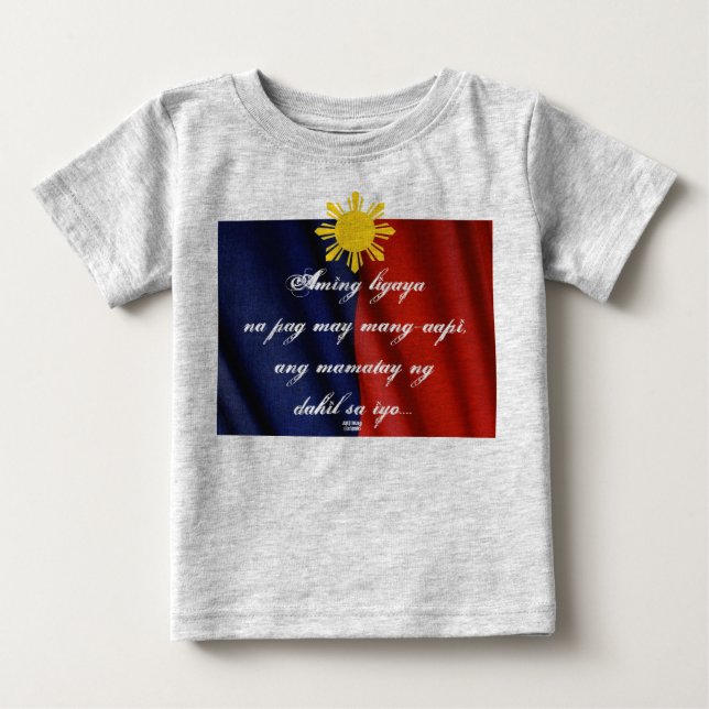 Camiseta De Bebé ang mamatay ng dahil sayo baby (Anverso)
