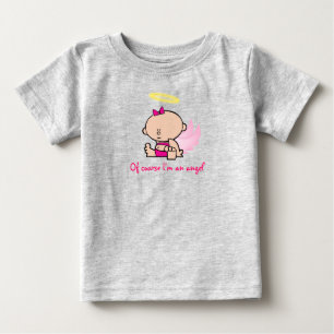 Camiseta De Bebé Ángel alas chica T-Shirt