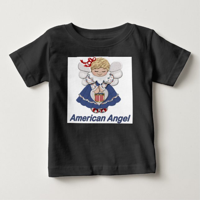 Camiseta De Bebé Ángel Americano (Anverso)