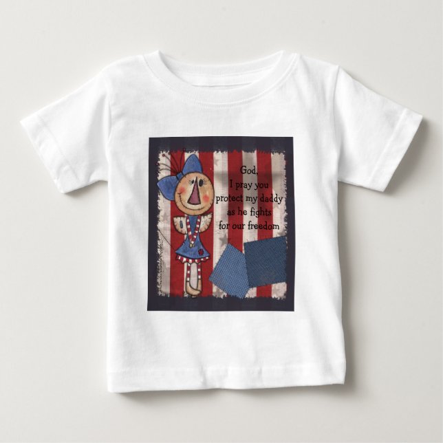 Camiseta De Bebé Ángel Americano Primitivo (Anverso)